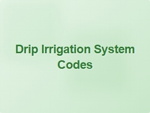 Drip Irrigation System Codes Explained